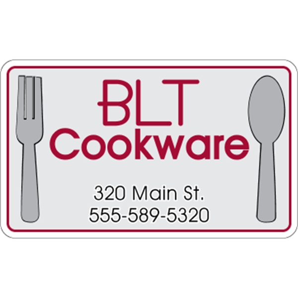 5" x 3" clear static stick decal with back application, round... from ASI 89910 Stouse, LLC