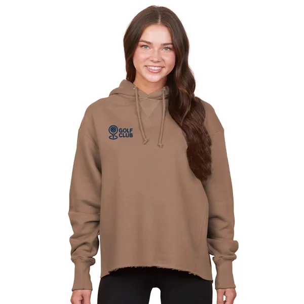 Heavyweight ladies boxy fleece hood with a smooth cotton face, perfect... from ASI 72657 Active Life Promo / Active Life