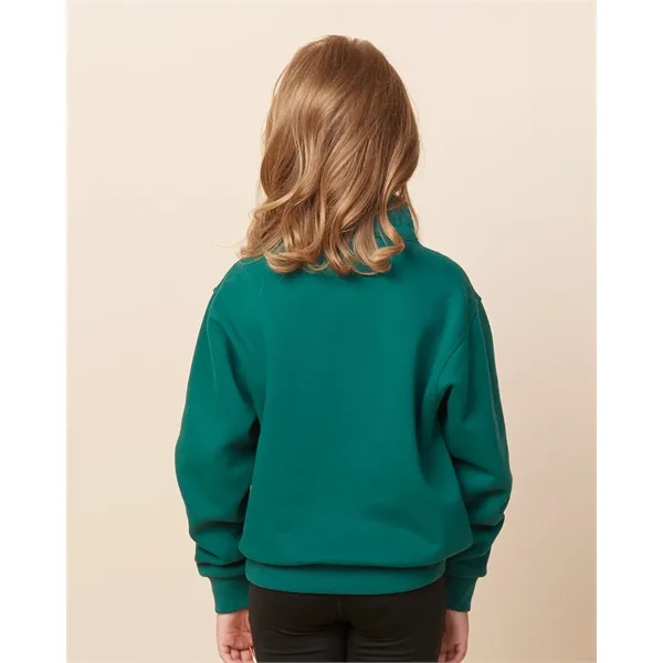 Cozy 9 oz youth quarter zip fleece with a smooth print-ready... from ASI 72657 Active Life Promo / Active Life