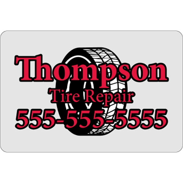 6" x 4" decal with clear static face, round corners and... from ASI 89910 Stouse, LLC