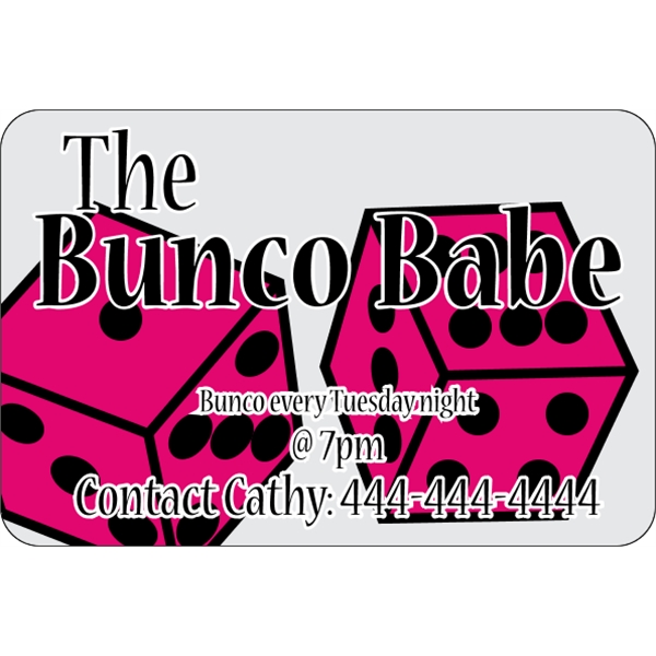 8.25" x 5.5" decal with clear static face, round corners and... from ASI 89910 Stouse, LLC