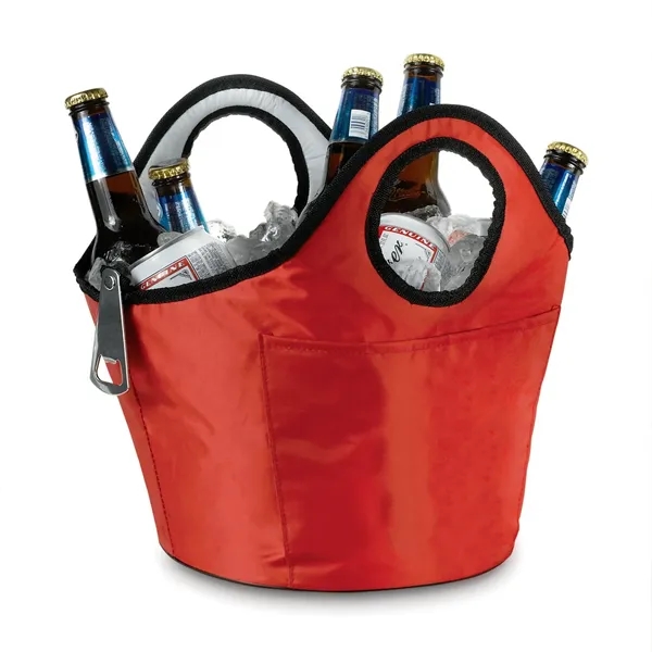 Portable, insulated ice bucket and beverage carrier with handles.... from ASI 68507 The Magnet Group / Perfect Line