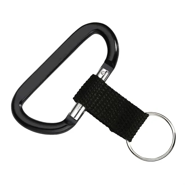 0.25" x 1.63" x 3.5" carabiner with sturdy strap and keyring.... from ASI 68507 The Magnet Group / Innovations by Magnet™