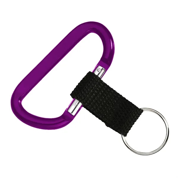 0.25" x 1.63" x 3.5" carabiner with sturdy strap and keyring.... from ASI 68507 The Magnet Group / Innovations by Magnet™