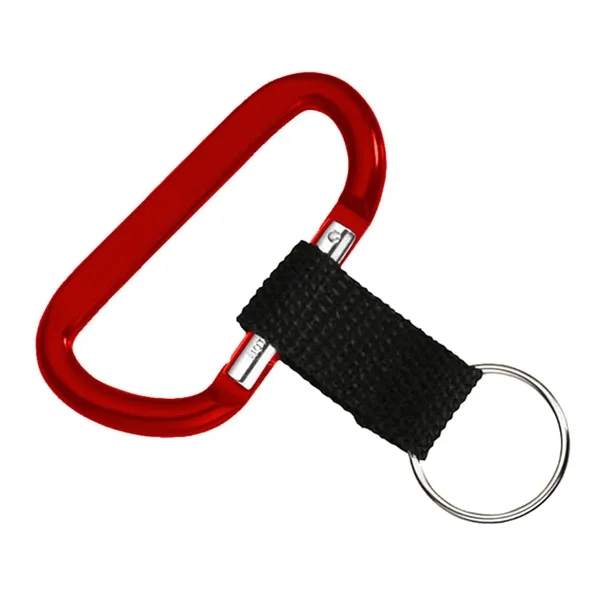 0.25" x 1.63" x 3.5" carabiner with sturdy strap and keyring.... from ASI 68507 The Magnet Group / Innovations by Magnet™