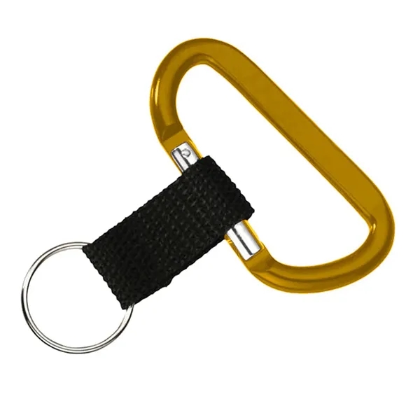 0.25" x 1.63" x 3.5" carabiner with sturdy strap and keyring.... from ASI 68507 The Magnet Group / Innovations by Magnet™
