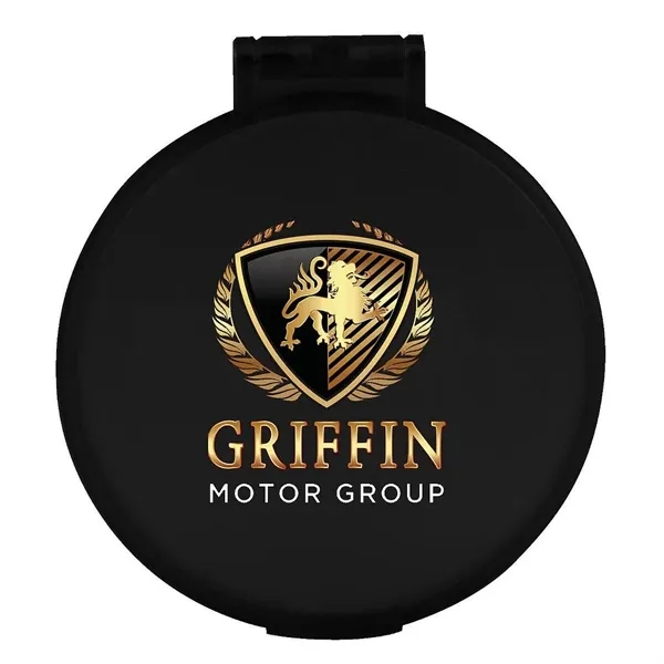 Round, ultra-thin compact mirror with customization.... from ASI 68507 The Magnet Group / Innovations by Magnet™