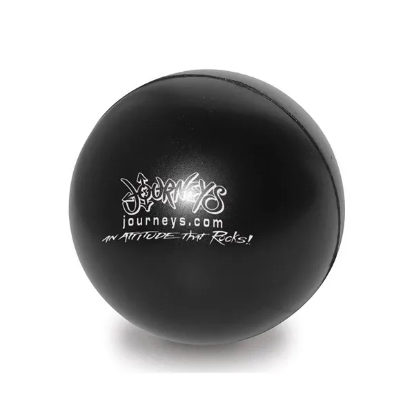 Round ball-shaped stress reliever made of polyurethane foam; offered in an... from ASI 68507 The Magnet Group / Perfect Line