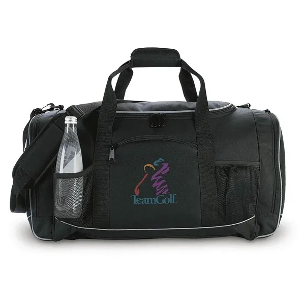 Duffel bag with ventilated shoe section, numerous pockets, woven handles and... from ASI 68507 The Magnet Group / The Bag Factory®