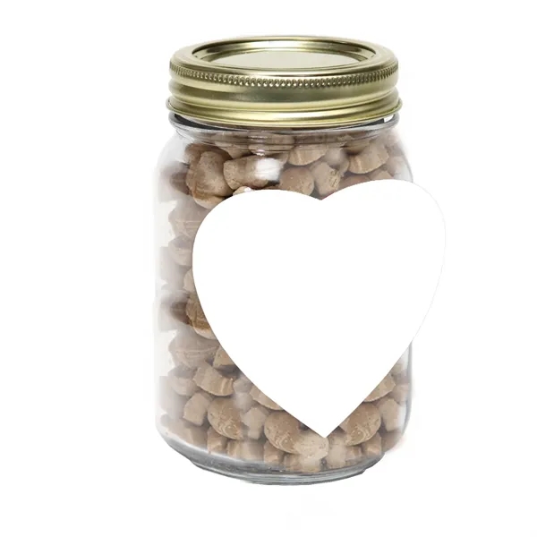 Pint Jar with Large Heart Magnet Pet Fill... from ASI 68507 The Magnet Group