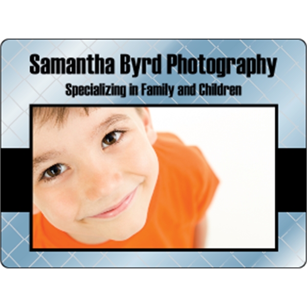 4" x 3" chrome polyester decal with rounded corners and four... from ASI 89910 Stouse, LLC