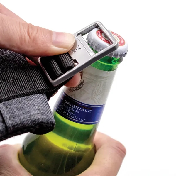 Water-repellent backpack with padded 17" laptop compartment, storage pockets, and shoulder... from ASI 68507 The Magnet Group / The Bag Factory®