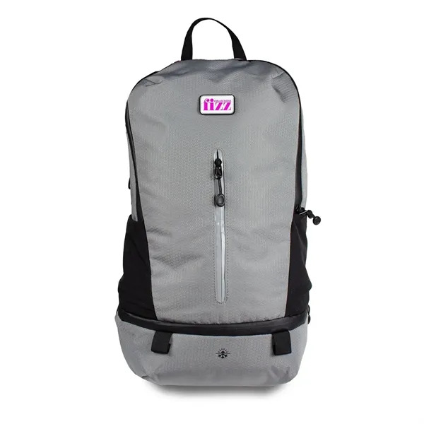 Nomad Eco Backpack with adjustable side pockets, 15.6" laptop capacity, and... from ASI 68507 The Magnet Group / Innovations by Magnet™
