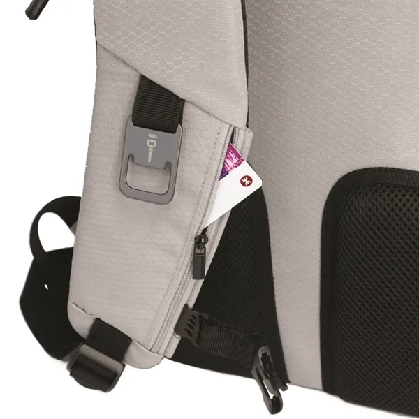 Nomad Eco Backpack with adjustable side pockets, 15.6" laptop capacity, and... from ASI 68507 The Magnet Group / Innovations by Magnet™