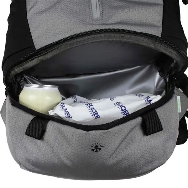 Nomad Eco Backpack with adjustable side pockets, 15.6" laptop capacity, and... from ASI 68507 The Magnet Group / Innovations by Magnet™