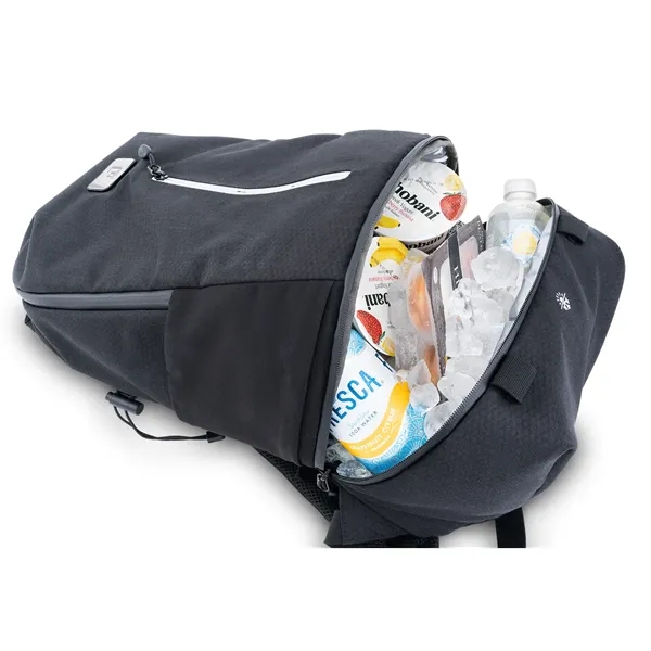 Nomad Eco Backpack with adjustable side pockets, 15.6" laptop capacity, and... from ASI 68507 The Magnet Group / Innovations by Magnet™