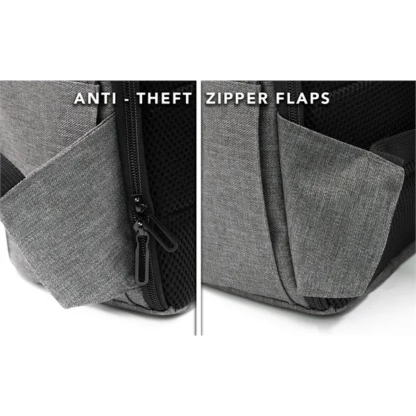 Simple anti-theft flap design.  Recycled PET bottles are used to... from ASI 68507 The Magnet Group / The Bag Factory®