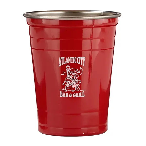 16 oz. single wall stainless steel party cup.... from ASI 68507 The Magnet Group / Perfect Line