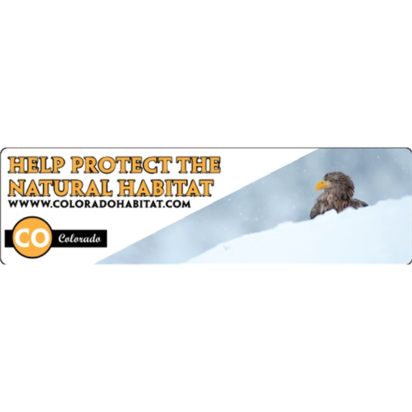 7" x 2" white vinyl decal with rounded corners and four... from ASI 89910 Stouse, LLC