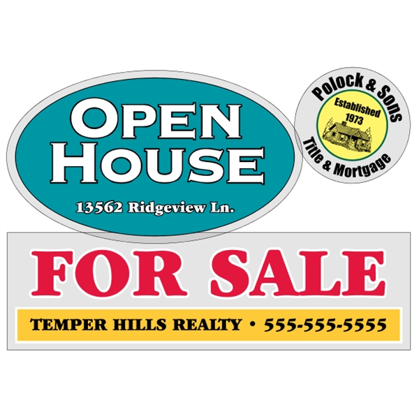 Customizable clear polyester die-cut decal with face adhesive and a one... from ASI 89910 Stouse, LLC