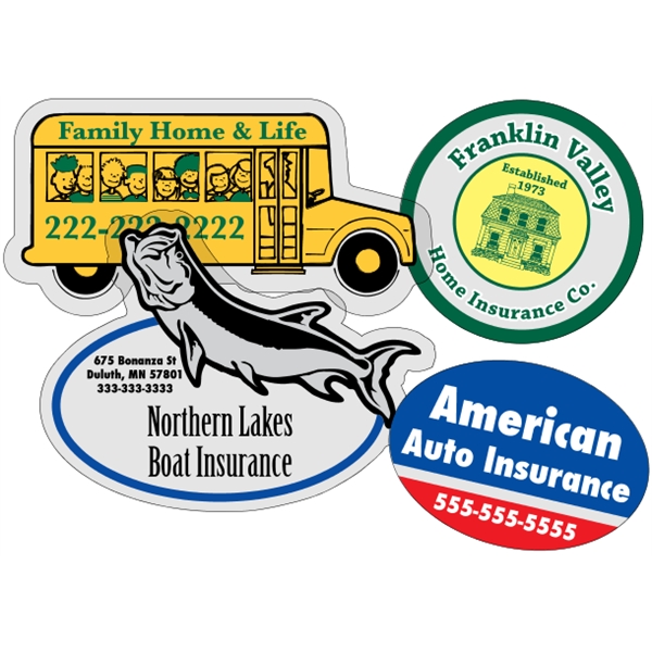 Customizable clear polyester die-cut decal with back adhesive and a one... from ASI 89910 Stouse, LLC