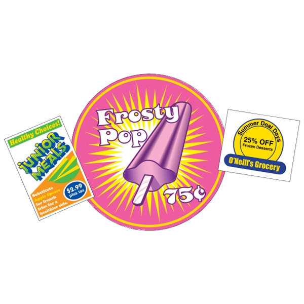 White static stick (static on back only) are intended for indoor... from ASI 89910 Stouse, LLC