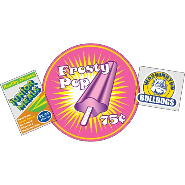 Clear static stick decal (static on face) are intended for indoor... from ASI 89910 Stouse, LLC