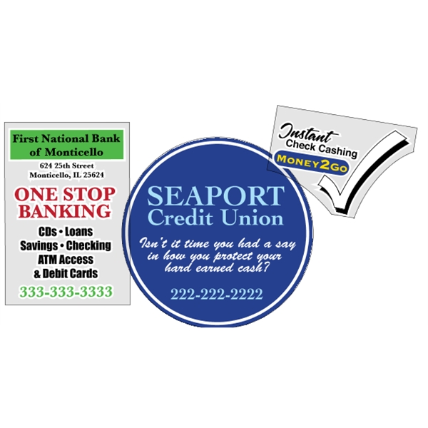 Clear static stick decal (static on face) are intended for indoor... from ASI 89910 Stouse, LLC