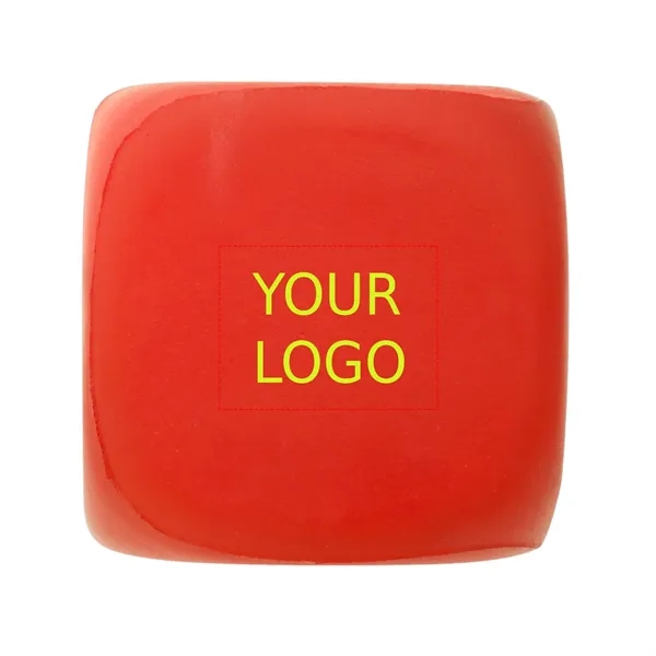 Dice shape stress relief ball plus 1 color silkscreen imprint on... from ASI 37218 Athena Promo (tm)
