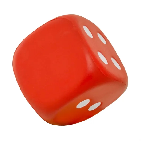 Dice shape stress relief ball plus 1 color silkscreen imprint on... from ASI 37218 Athena Promo (tm)