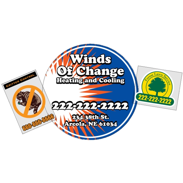 Clear static stick decal (static on face) are intended for indoor... from ASI 89910 Stouse, LLC