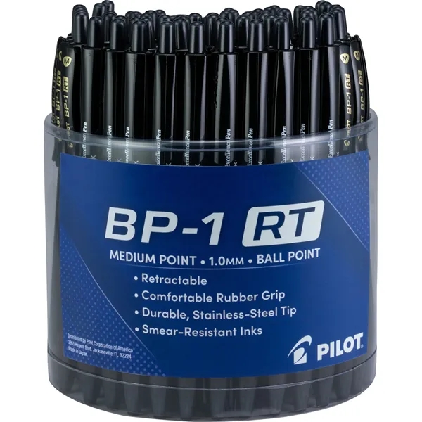 Retractable, ball point pen.  Available in Black, Blue, and Red... from ASI 78110 Pilot Corporation Of America / PILOT PEN