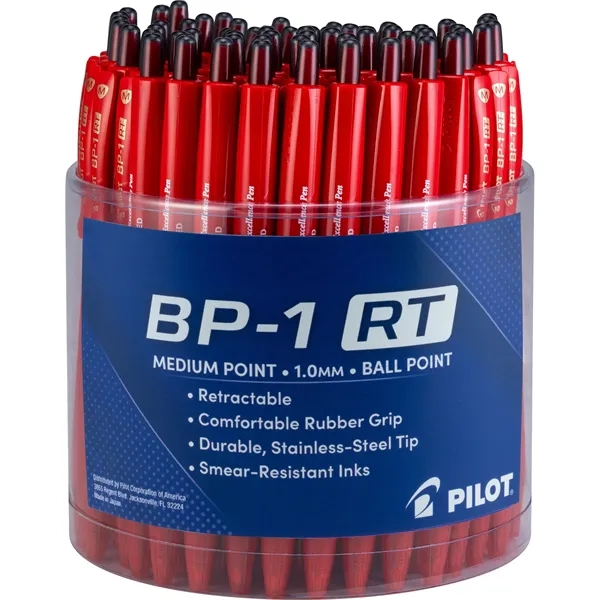 Retractable, ball point pen.  Available in Black, Blue, and Red... from ASI 78110 Pilot Corporation Of America / PILOT PEN