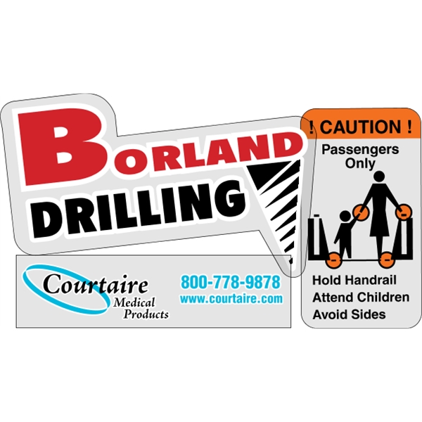 Overlaminated clear polyester decals are suitable for indoor or outdoor use.... from ASI 89910 Stouse, LLC