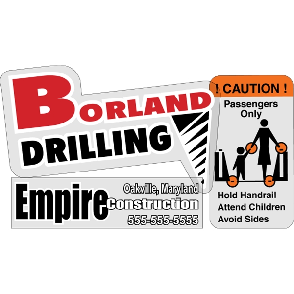 Overlaminated clear polyester decals are suitable for indoor or outdoor use.... from ASI 89910 Stouse, LLC