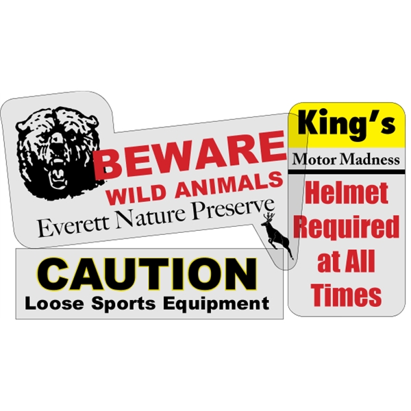 Overlaminated clear polyester decals are suitable for indoor or outdoor use.... from ASI 89910 Stouse, LLC