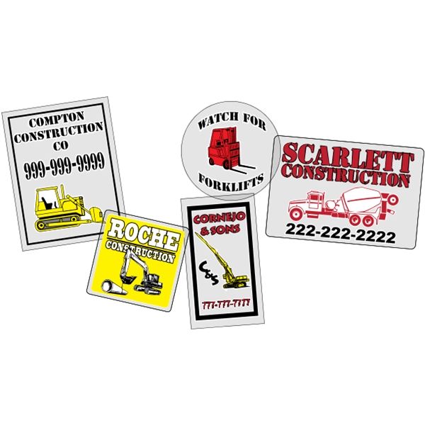 Removable clear vinyl decal with face adhesive and a one color... from ASI 89910 Stouse, LLC