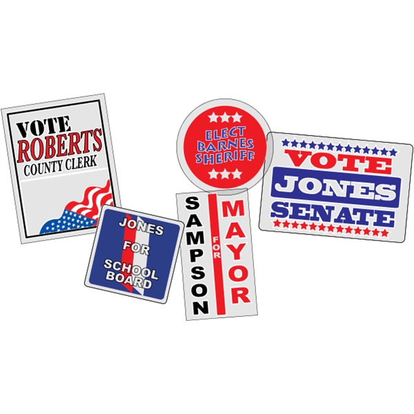 Removable clear vinyl decal with back adhesive and a one color... from ASI 89910 Stouse, LLC