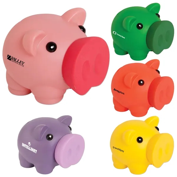 Large nose piggy bank with removable snout with 1 color pad... from ASI 37218 Athena Promo (tm)