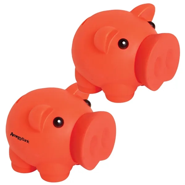 Large nose piggy bank with removable snout with 1 color pad... from ASI 37218 Athena Promo (tm)