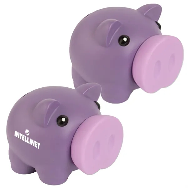 Large nose piggy bank with removable snout with 1 color pad... from ASI 37218 Athena Promo (tm)