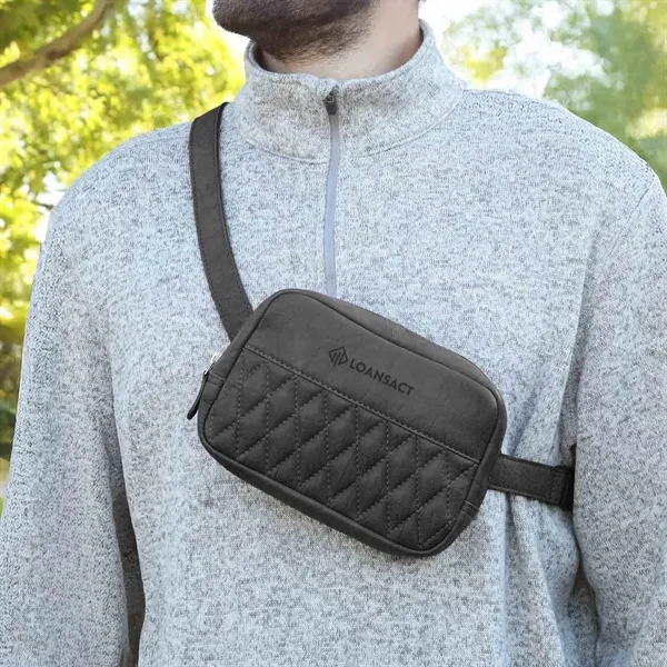 Brea Canyon Leather Cross Body Bag features organized pockets, an adjustable... from ASI 61966 HPG / Beacon Promotions