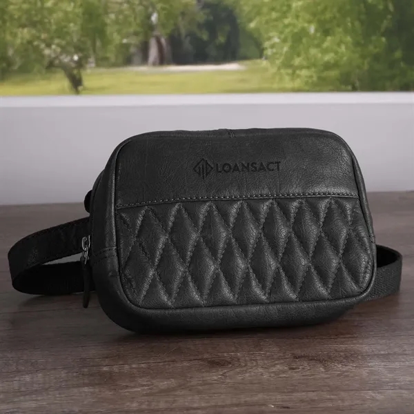 Brea Canyon Leather Cross Body Bag features organized pockets, an adjustable... from ASI 61966 HPG / Beacon Promotions