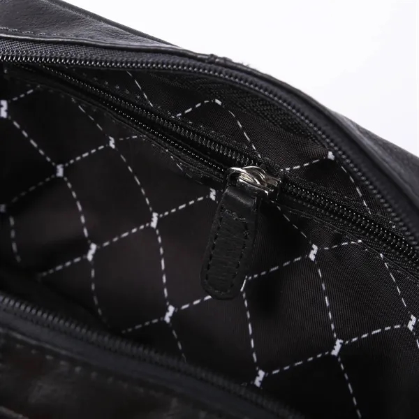 Brea Canyon Leather Cross Body Bag features organized pockets, an adjustable... from ASI 61966 HPG / Beacon Promotions