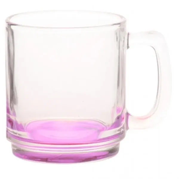 Clear 9 oz. glass coffee mug with smooth sides and oversized... from ASI 39552 BEL Promo