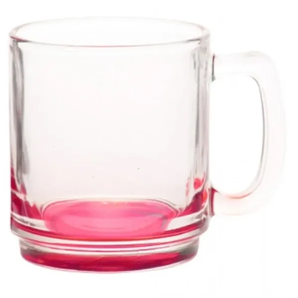 Clear 9 oz. glass coffee mug with smooth sides and oversized... from ASI 39552 BEL Promo