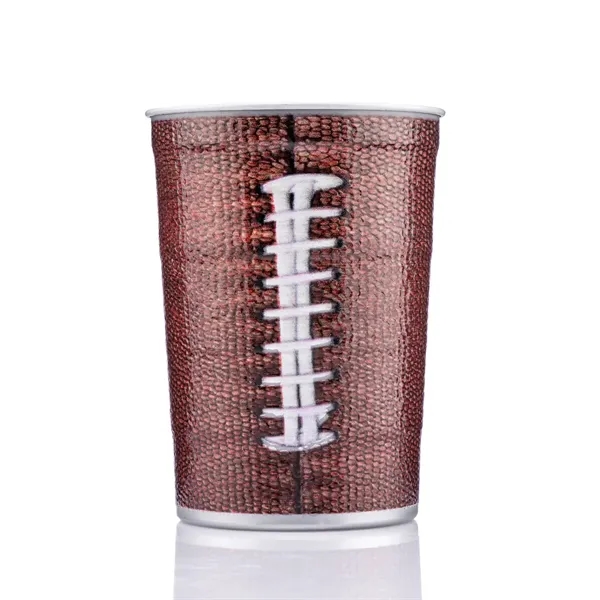 16 ounce recyclable stainless steel cup with assorted 3D sports motifs.... from ASI 57800 Gordon Sinclair / Gordon Sinclair®