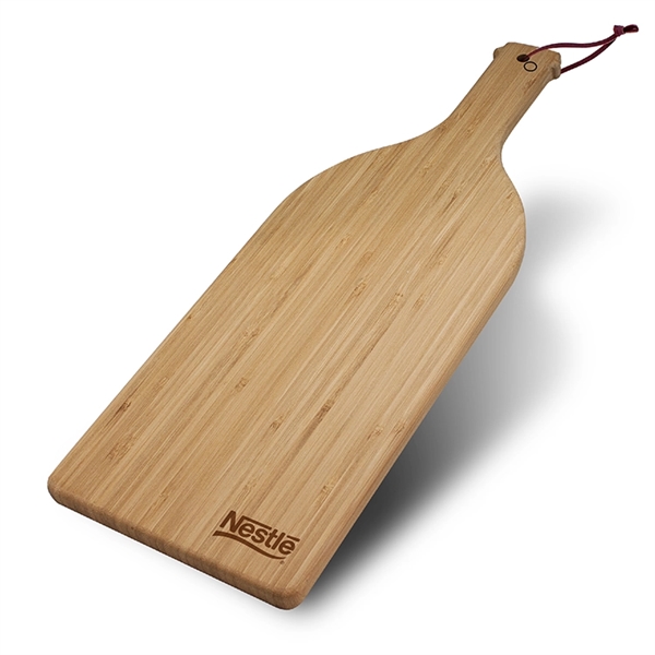 This wine bottle shaped bamboo serving and cutting board can be... from ASI 30112 ACE Products