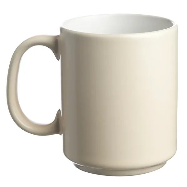 13 oz. two-tone ceramic mug with matte outer finish and easy... from ASI 39552 BEL Promo