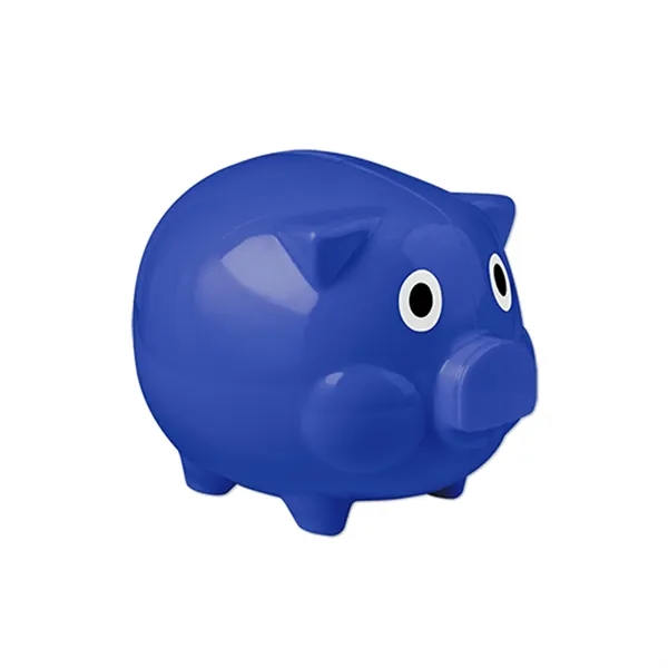Piggy bank made of plastic with 1 color pad print imprint... from ASI 37218 Athena Promo (tm)